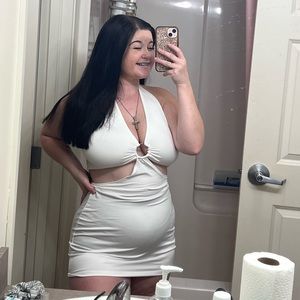 White sexy dress